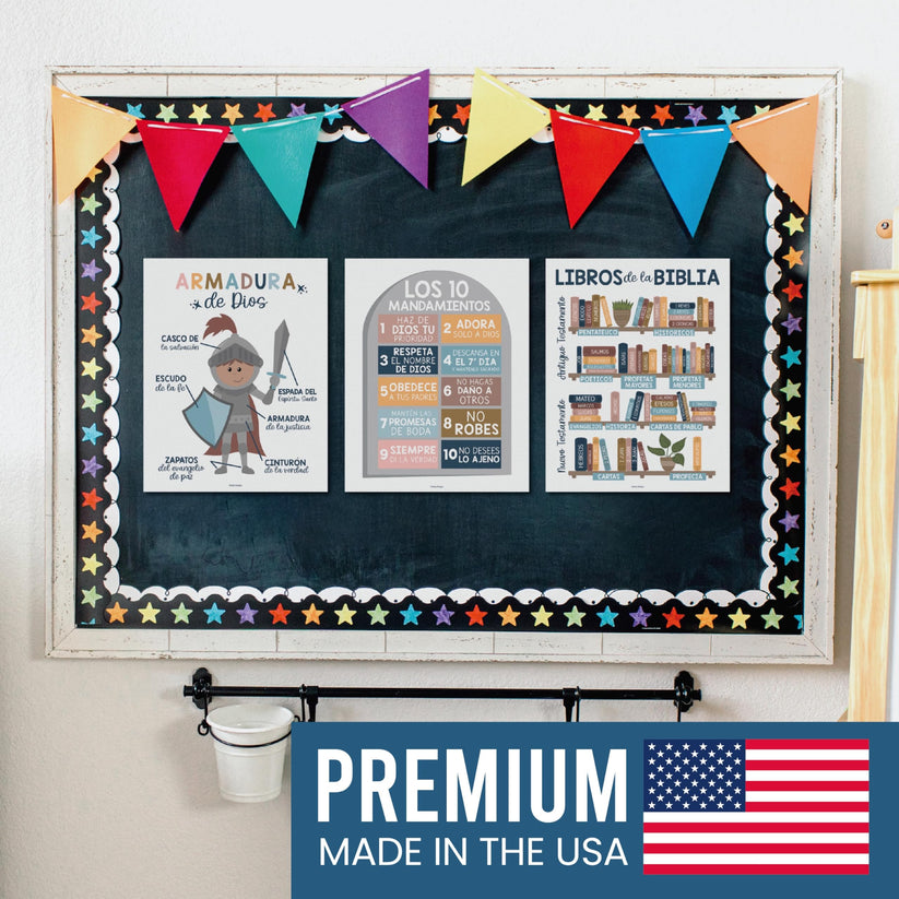 Boho Rainbow Spanish Bible Posters – Hadley Designs Prek