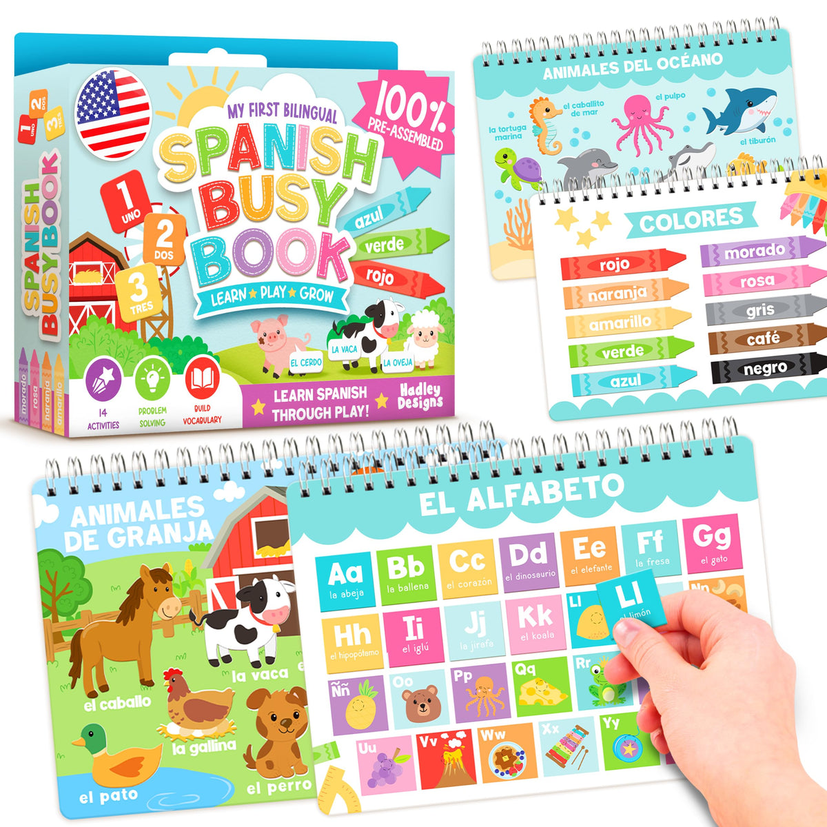 My First Bilingual Spanish Busy Book