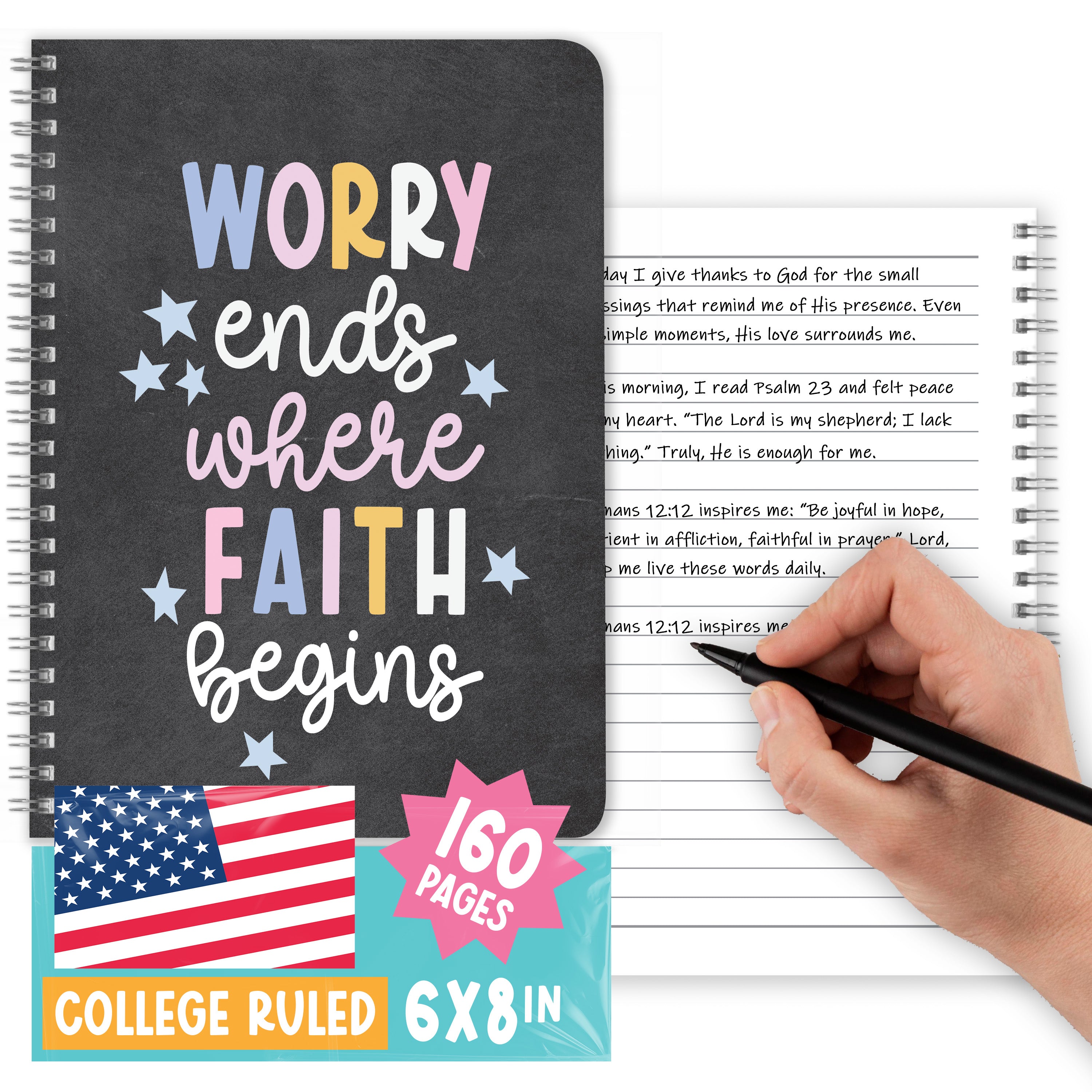 Christian Journals for Women - Bible Journaling, Daily Scripture Noteb ...