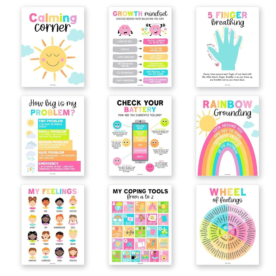 Big Feelings · 9 Colorful posters