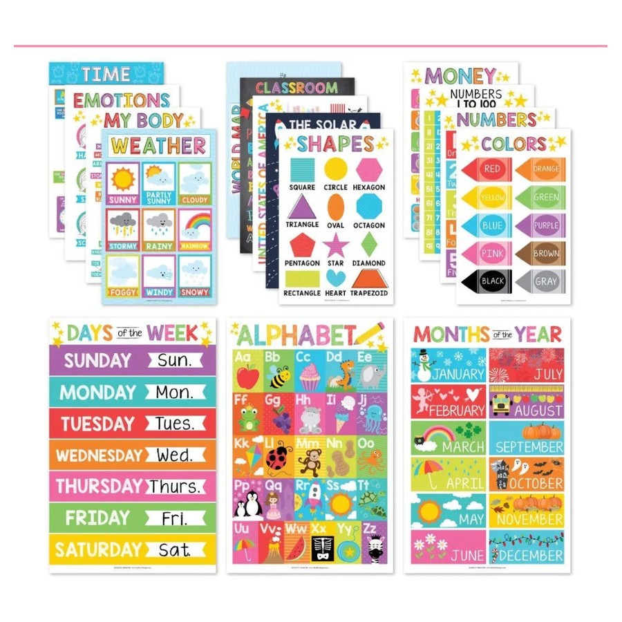 Foundations · 16 Colorful posters