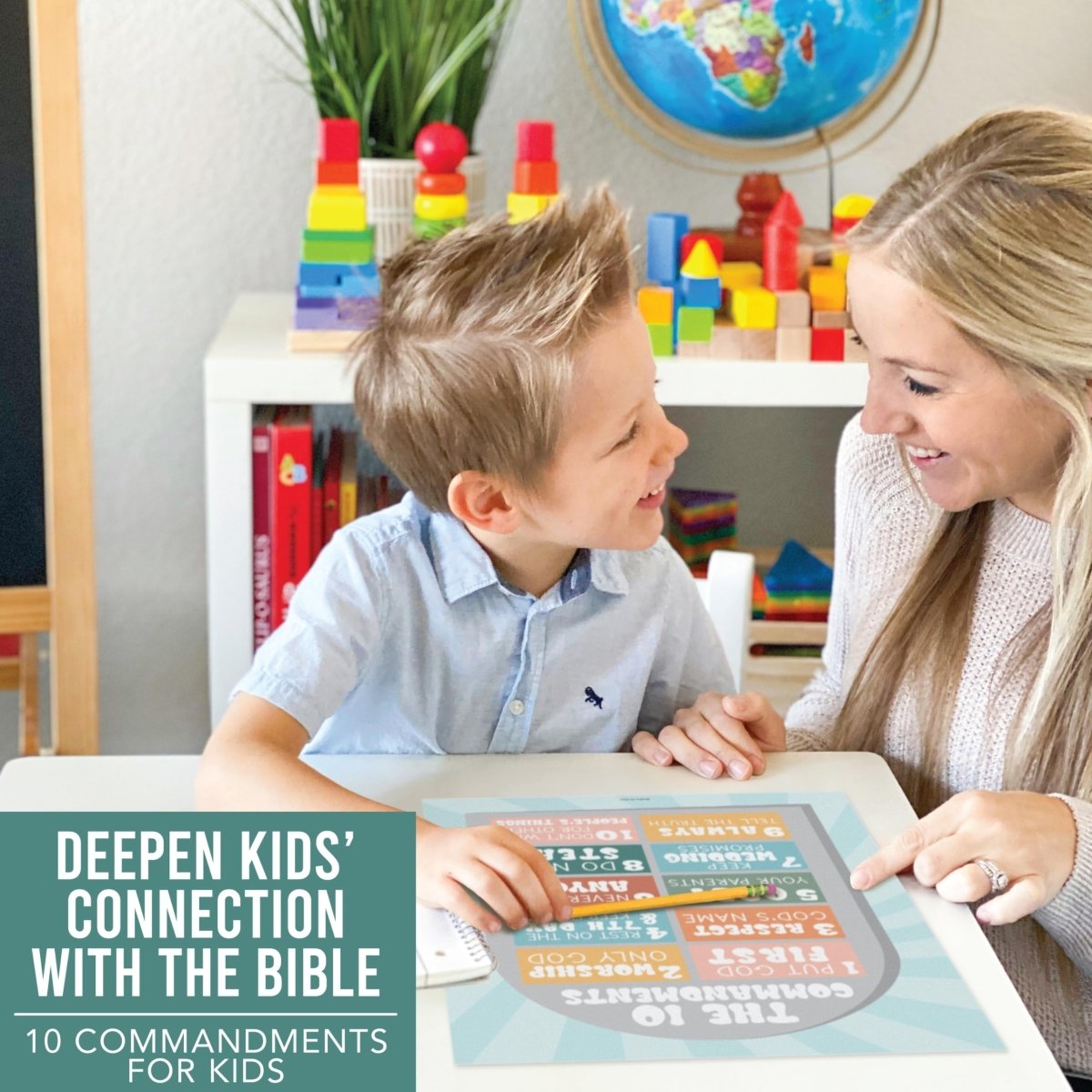 Bible Learning Kit, Retro 9 Poster Pack - Hadley Designs Prek