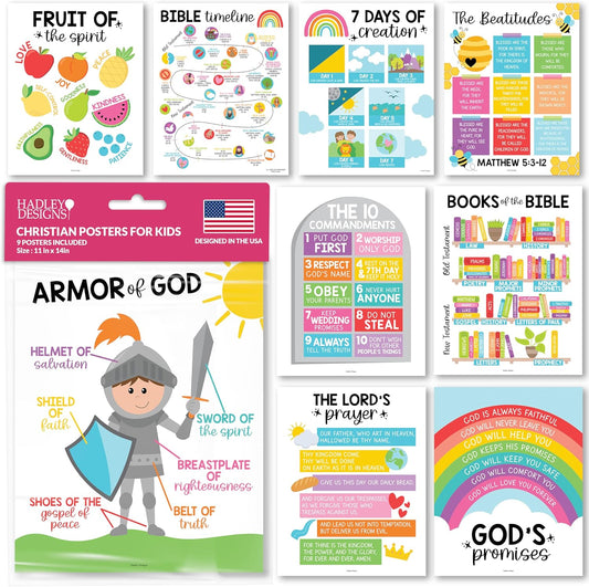 Christian Head Start Kit, 9 Poster Pack