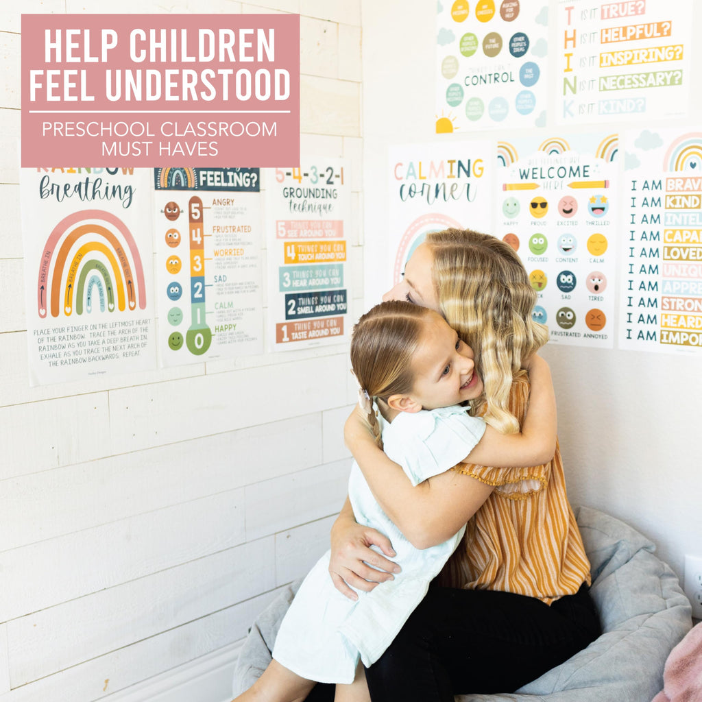 Calming Corner Kit: Boho 8 Poster Pack – Hadley Designs Prek