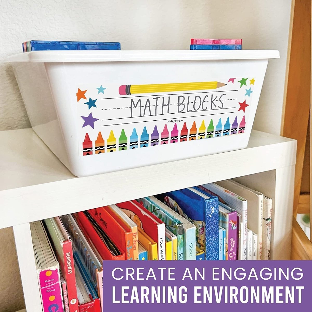 Classroom Labels, Colorful Pack of 25 - Hadley Designs Prek