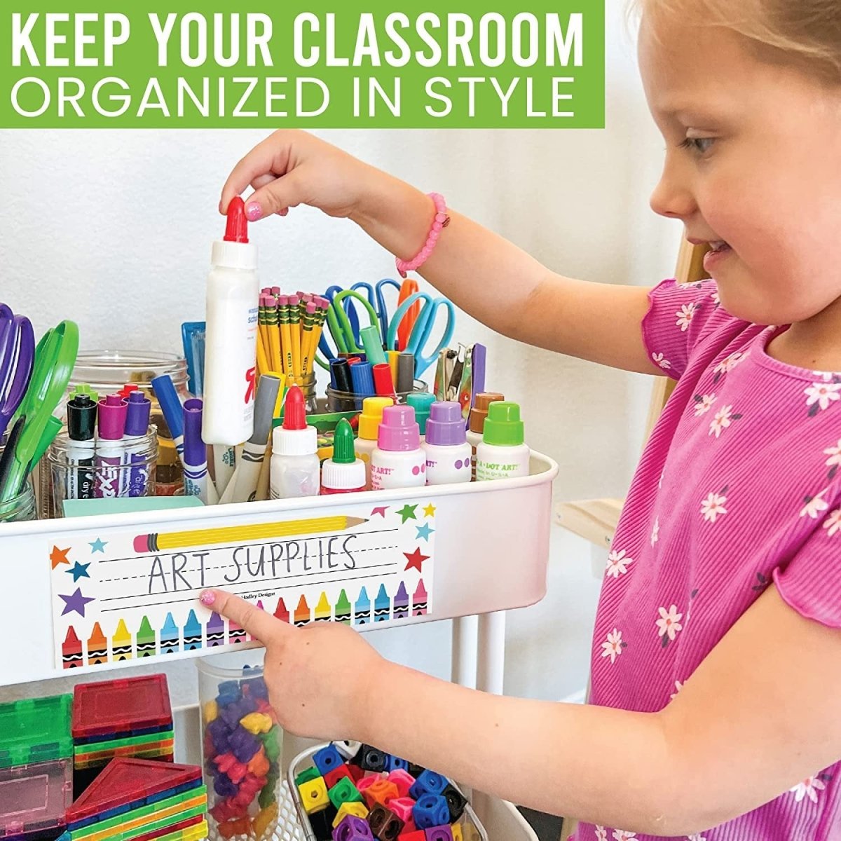 Classroom Labels, Colorful Pack of 25 - Hadley Designs Prek