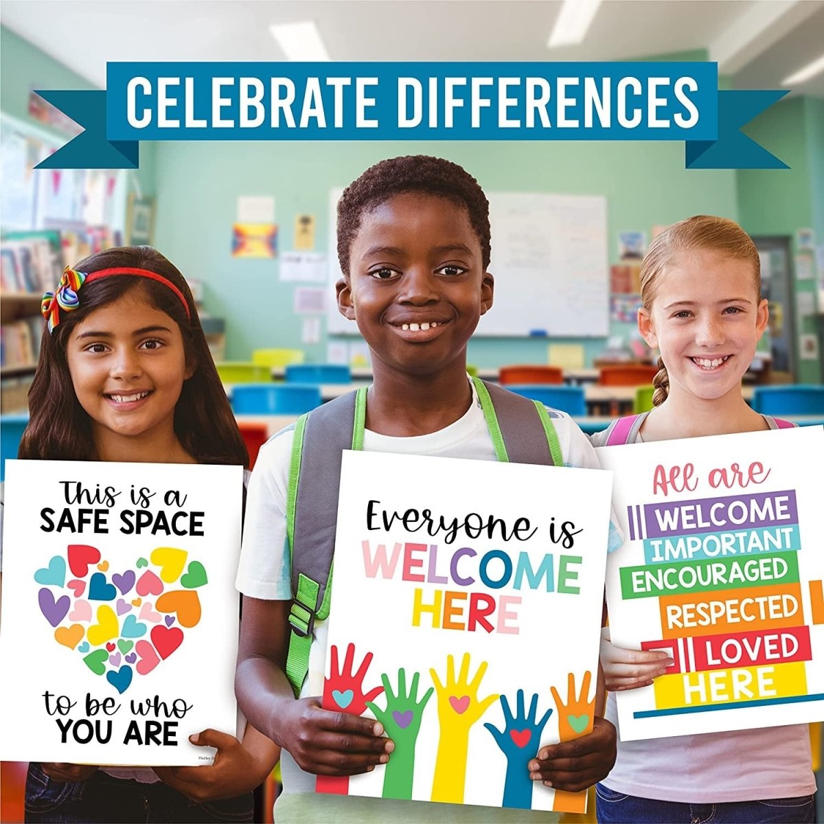 Colorful Diversity Posters - Hadley Designs Prek