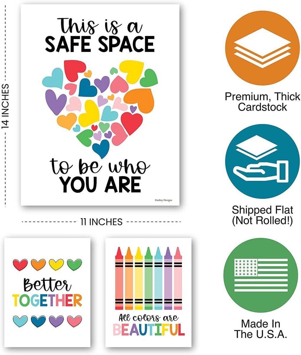 Colorful Diversity Posters - Hadley Designs Prek