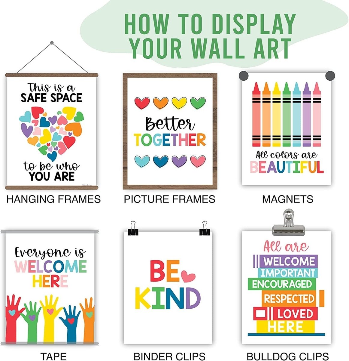 Colorful Diversity Posters - Hadley Designs Prek