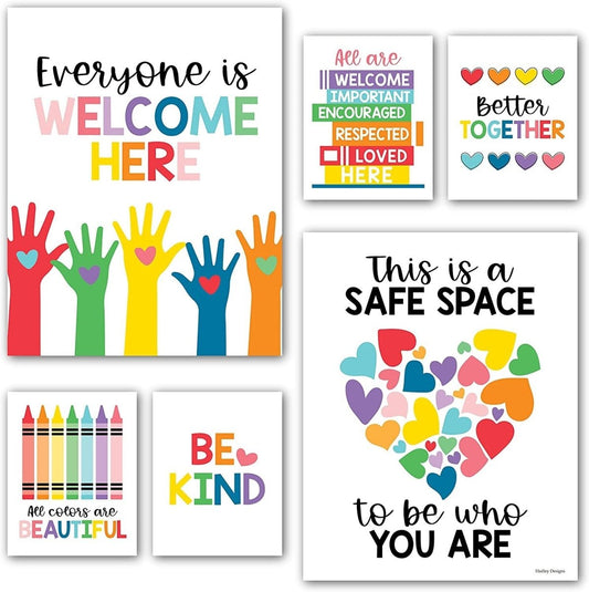 Colorful Diversity Posters - Hadley Designs Prek