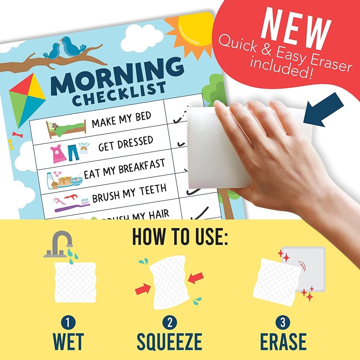 Doodle Day & Night Routine Charts | Daily Schedule | Educational Charts - Hadley Designs Prek