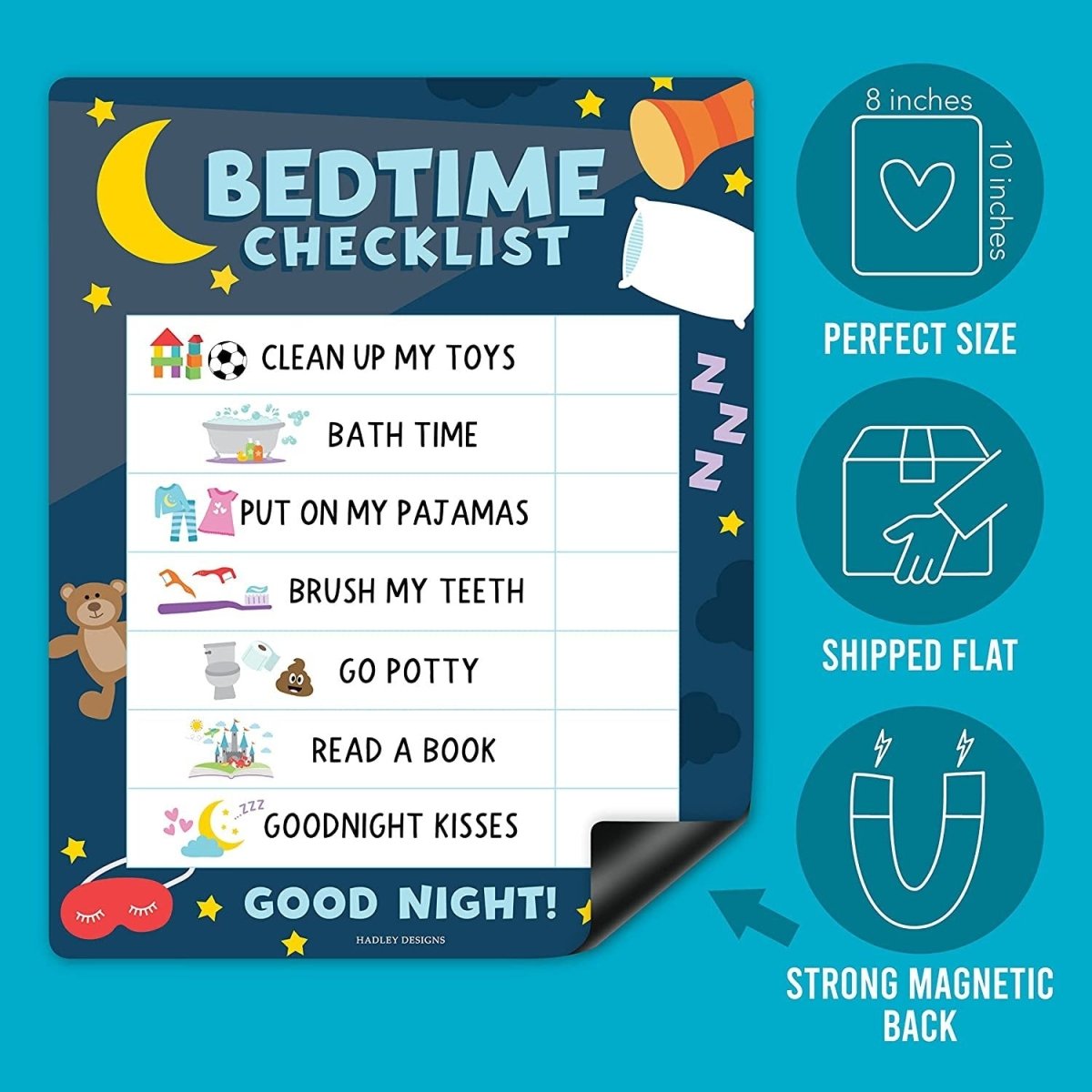 Doodle Day & Night Routine Charts | Daily Schedule | Educational Charts - Hadley Designs Prek