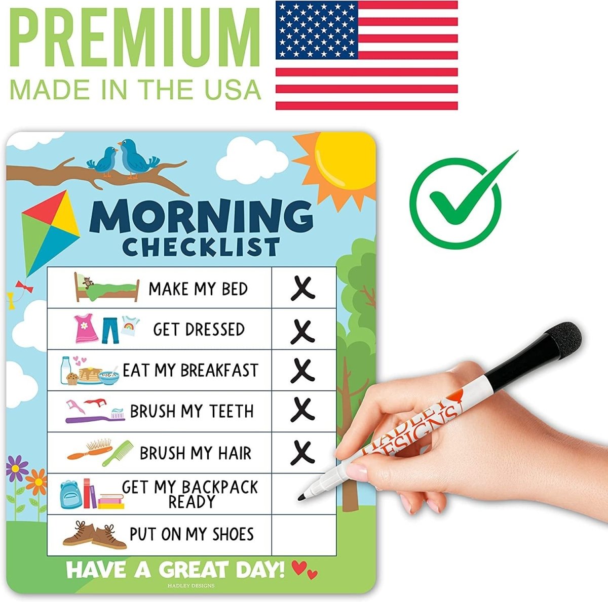 Doodle Day & Night Routine Charts | Daily Schedule | Educational Charts - Hadley Designs Prek