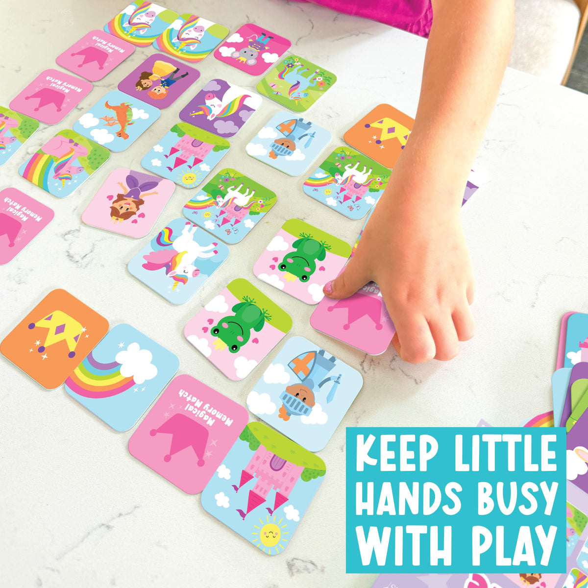 Princess Unicorn Memory Matching Game for Kids 3+ - 52 Cards