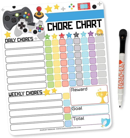 Gaming Chore Charts | Home Organization - Hadley Designs Prek