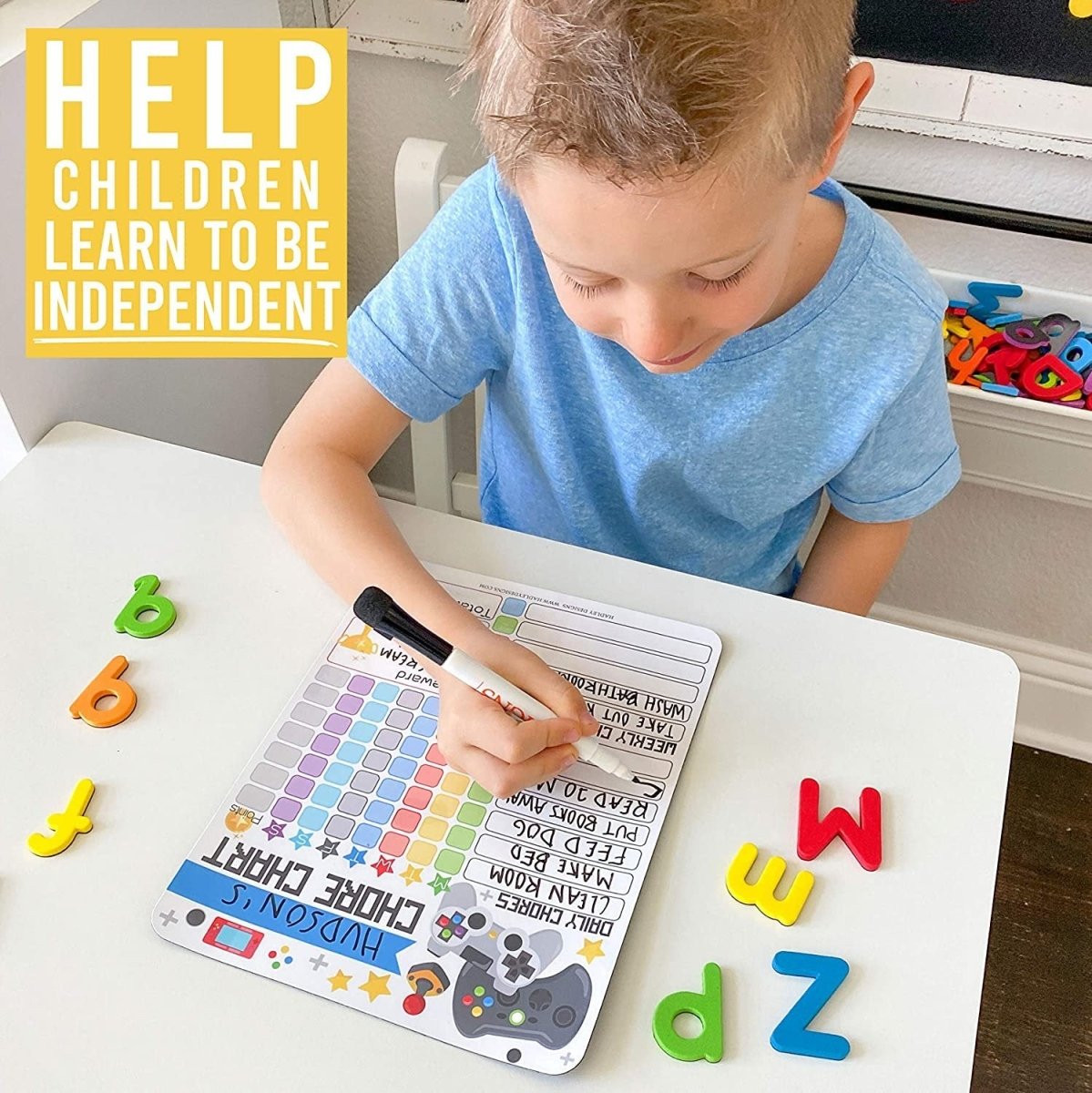 Gaming Chore Charts | Home Organization - Hadley Designs Prek