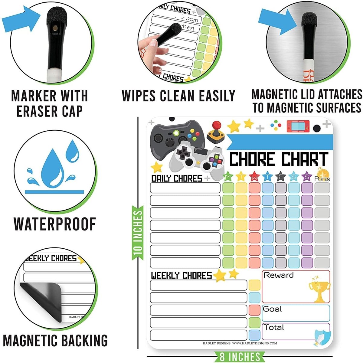 Gaming Chore Charts | Home Organization - Hadley Designs Prek
