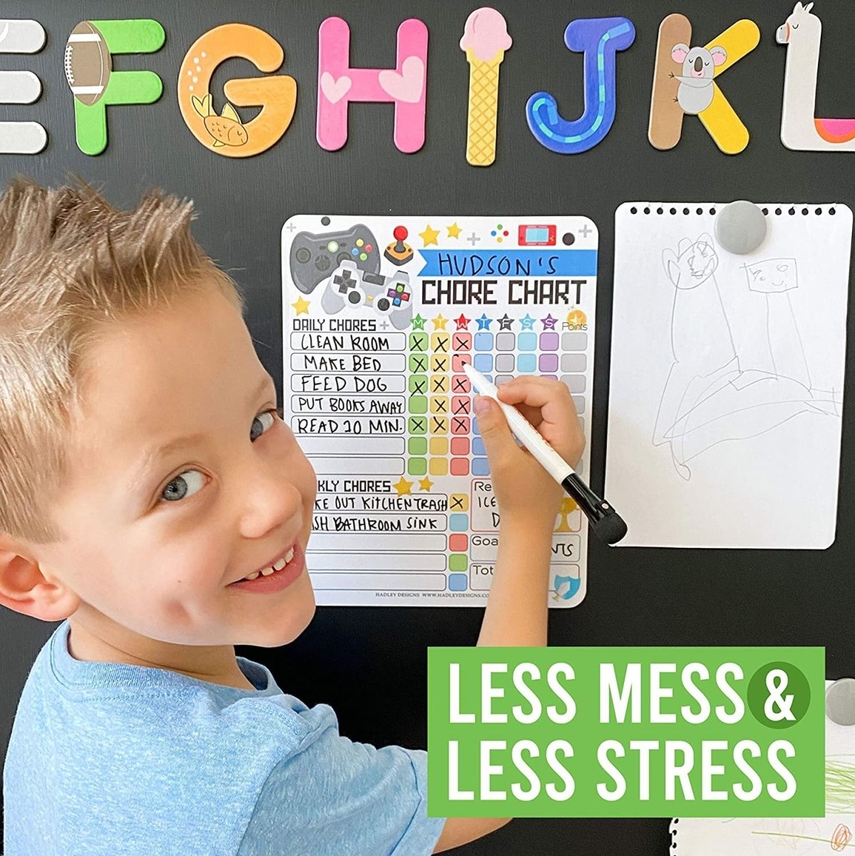 Gaming Chore Charts | Home Organization - Hadley Designs Prek