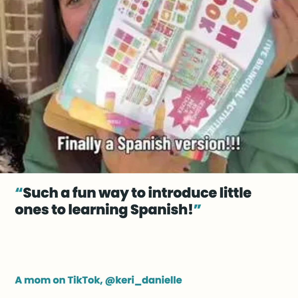 What parents say about the Spanish Busy Book