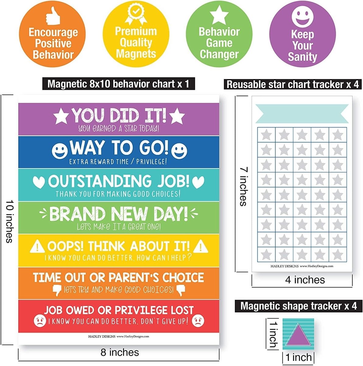 Magnetic Behavior Chart + 4 Bonus Gifts - Hadley Designs Prek