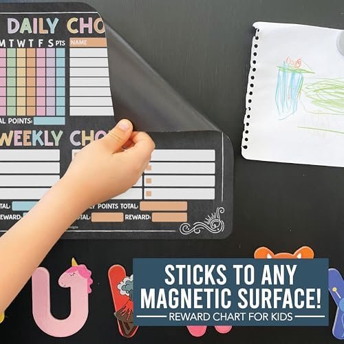Magnetic Dry Erase Chore Chart - Hadley Designs Prek