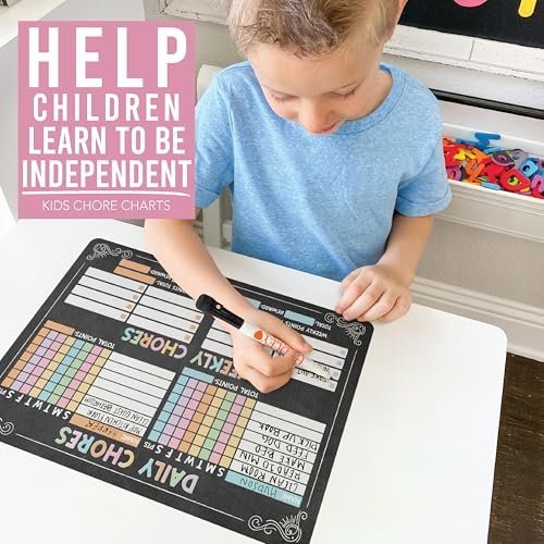 Magnetic Dry Erase Chore Chart - Hadley Designs Prek