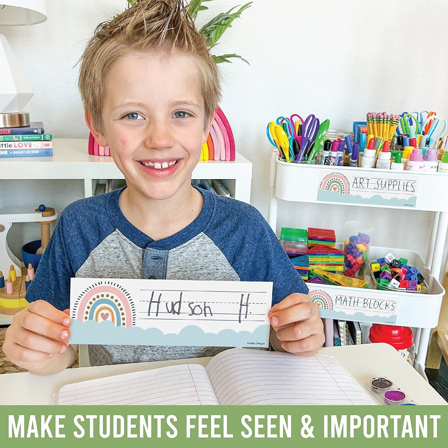 Classroom Labels, Boho Pack of 25