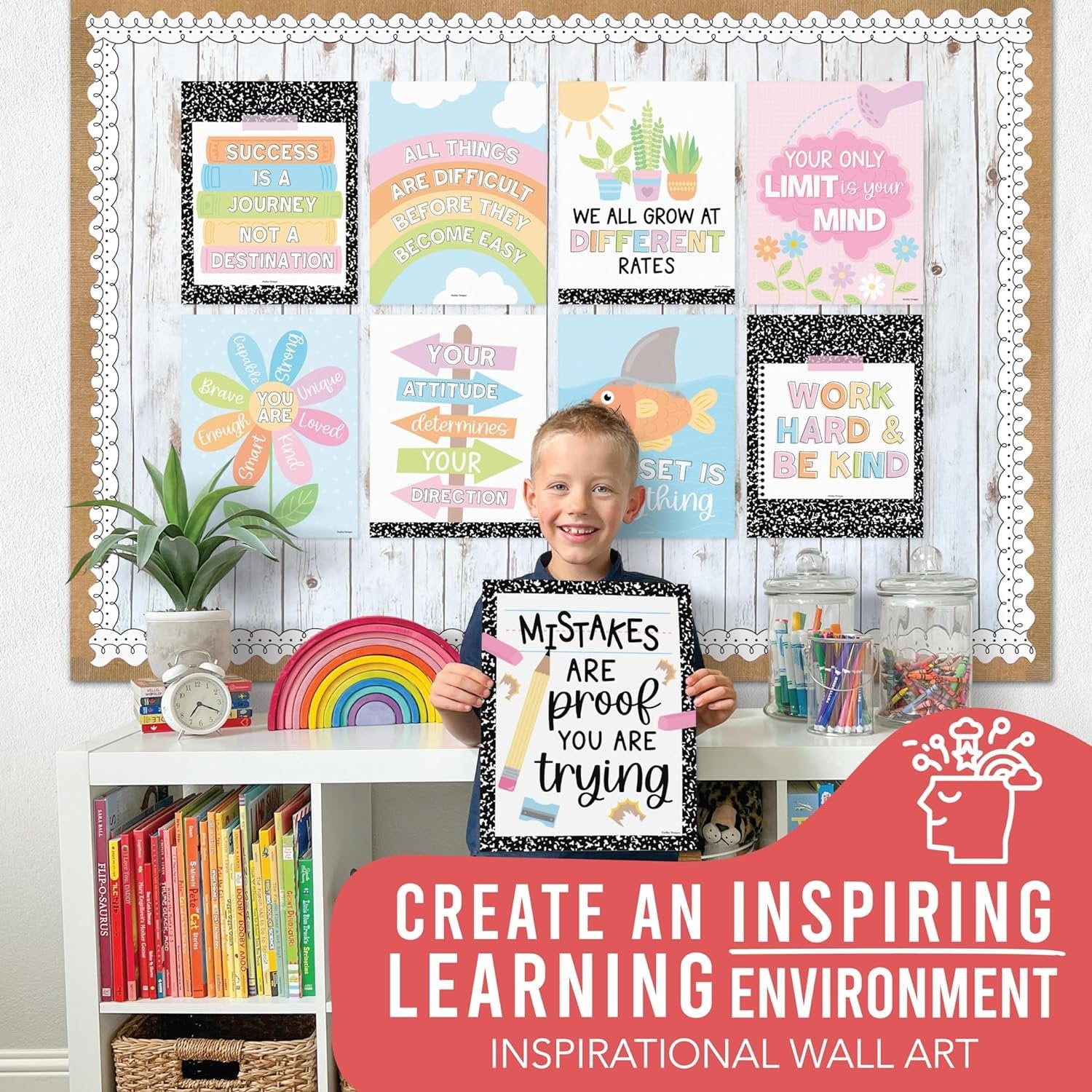 Growth Mindset Kit, Colorful 9 Poster Pack