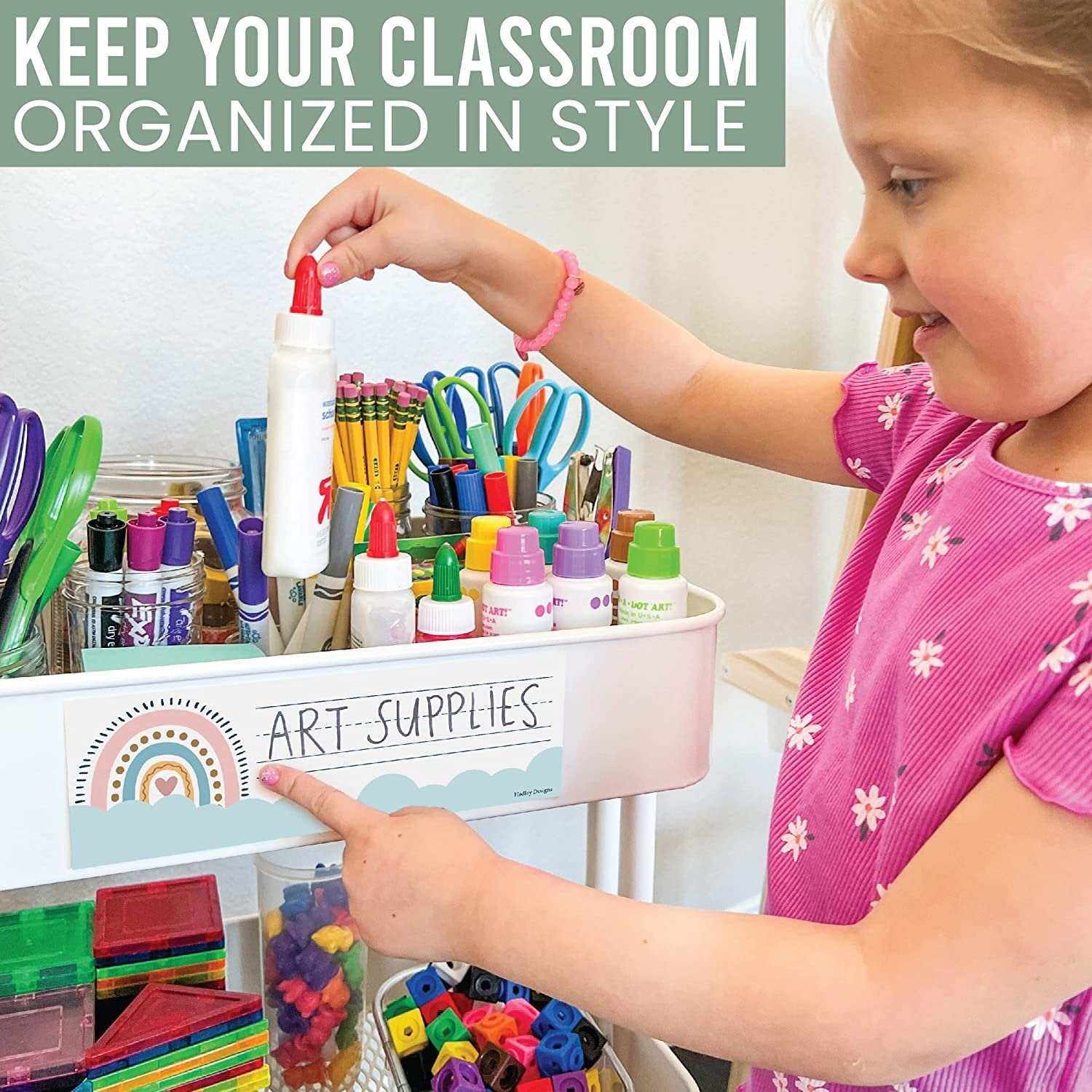 Classroom Labels, Boho Pack of 25