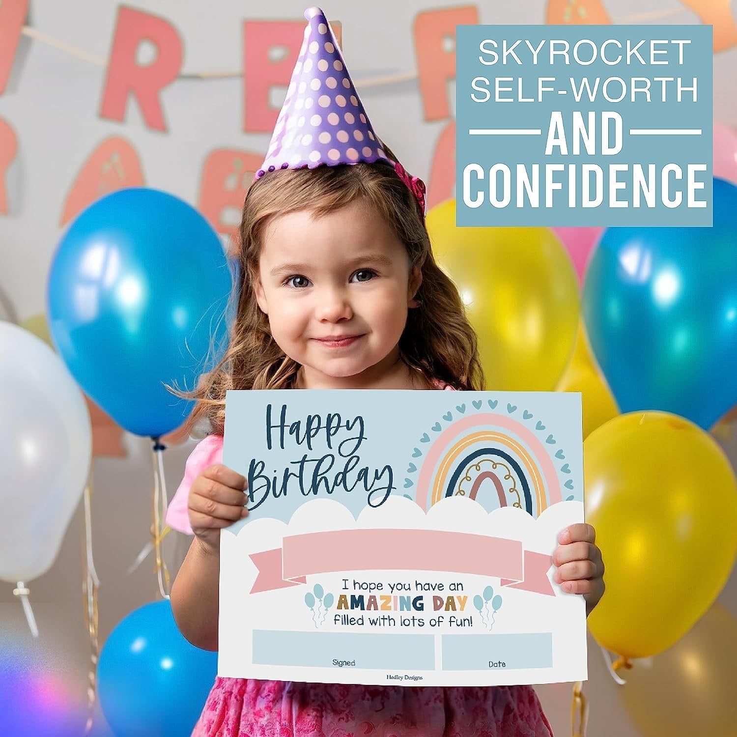 Birthday Certificates, Boho Pack of 25