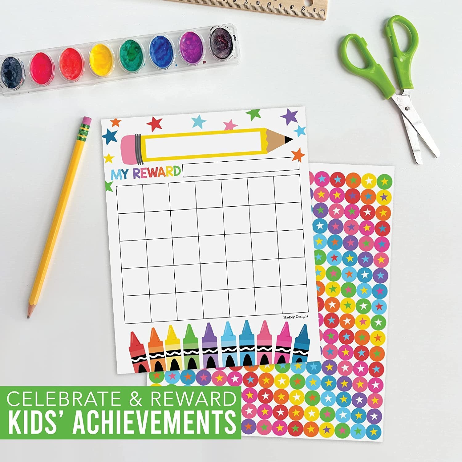 Incentive Charts, Colorful 25 Pack