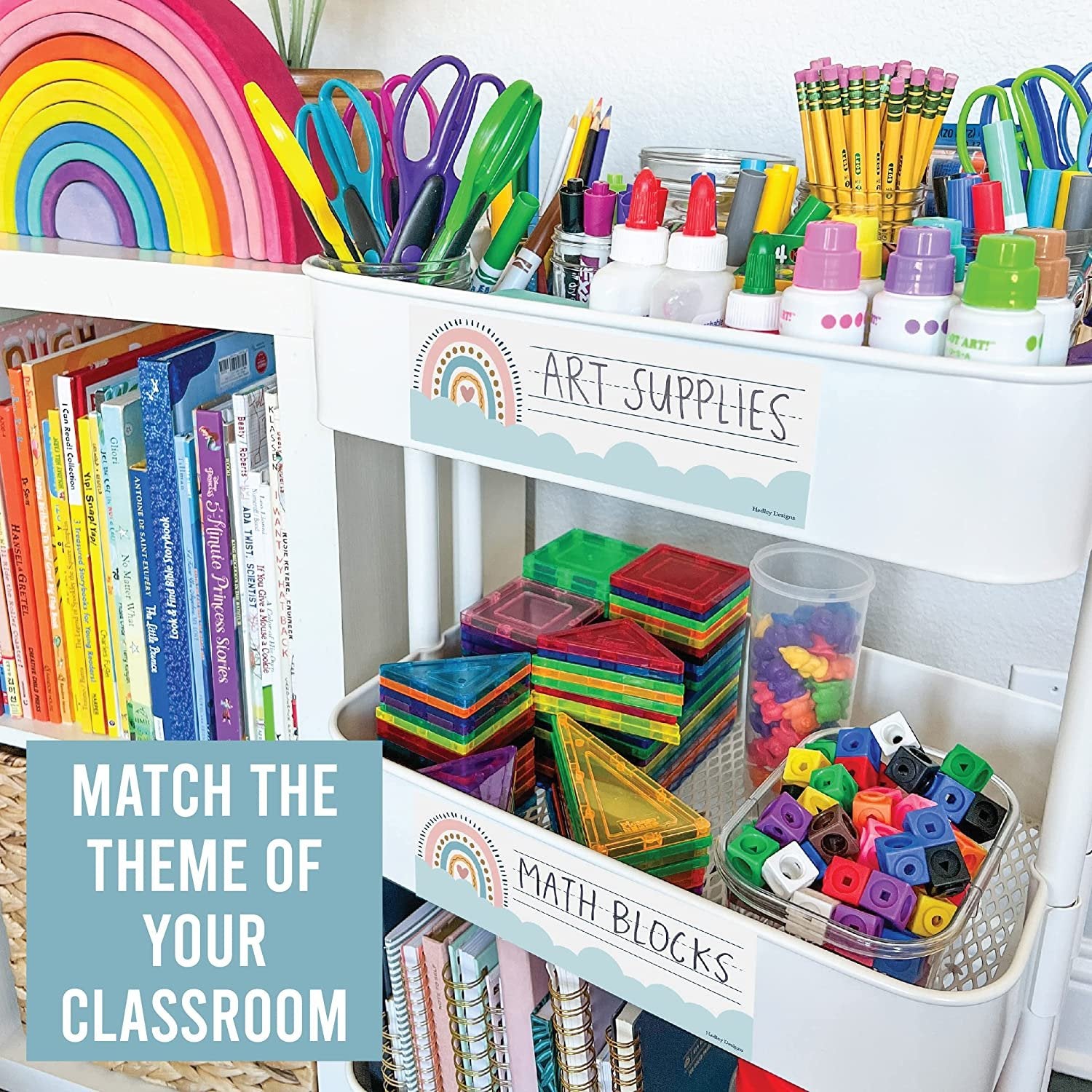 Classroom Labels, Boho Pack of 25