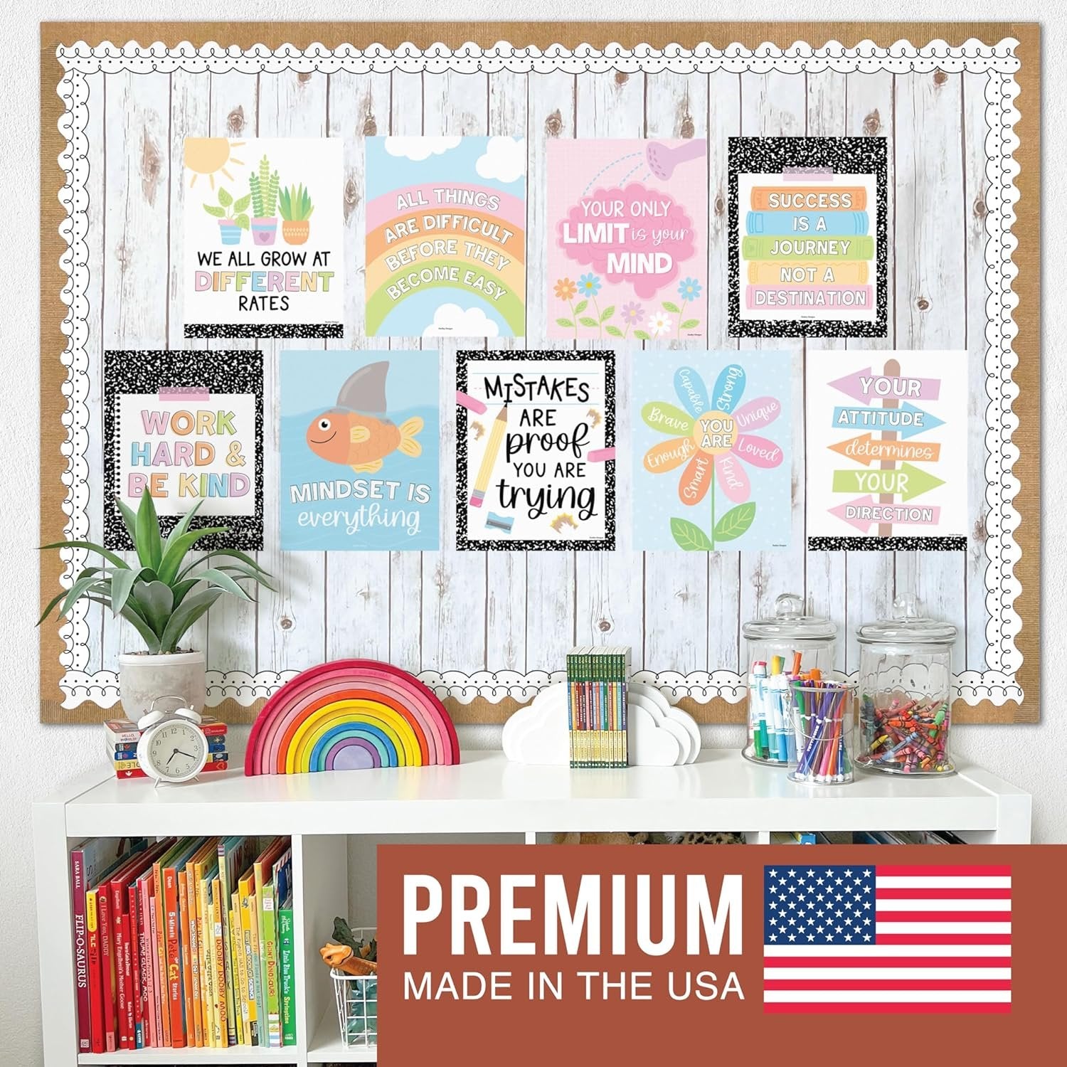 Growth Mindset Kit, Colorful 9 Poster Pack