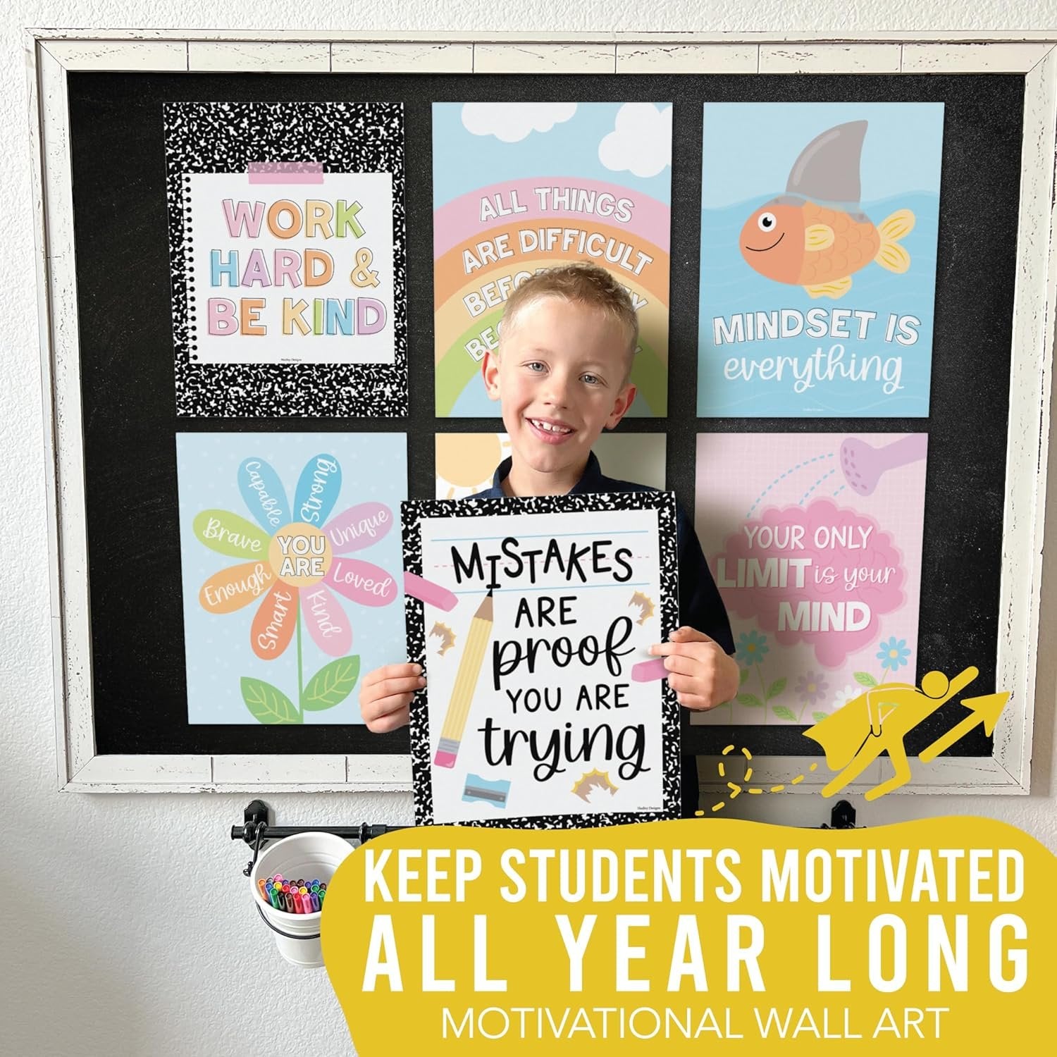 Growth Mindset Kit, Colorful 9 Poster Pack