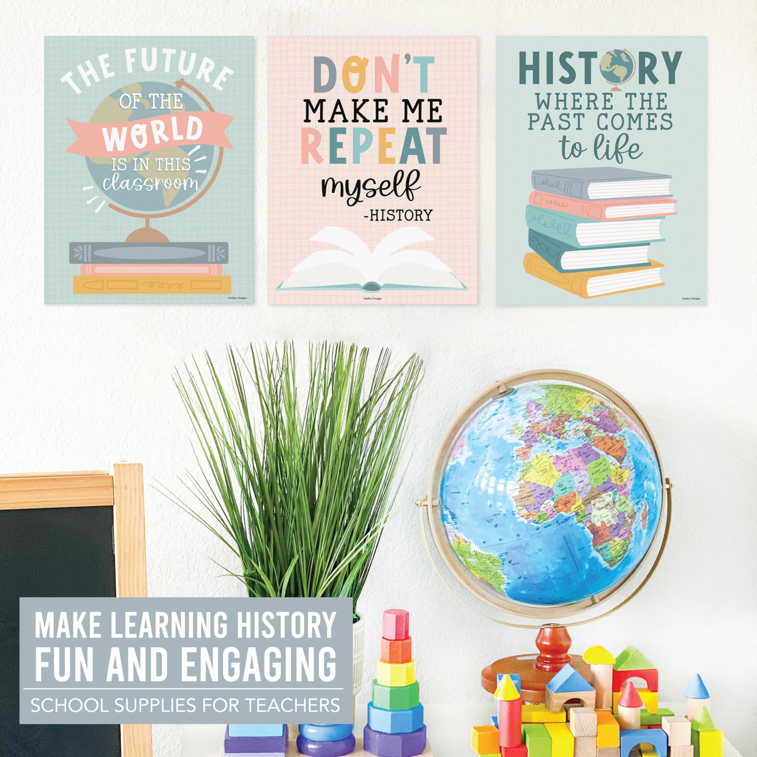 Motivational History Posters, Pack of 6