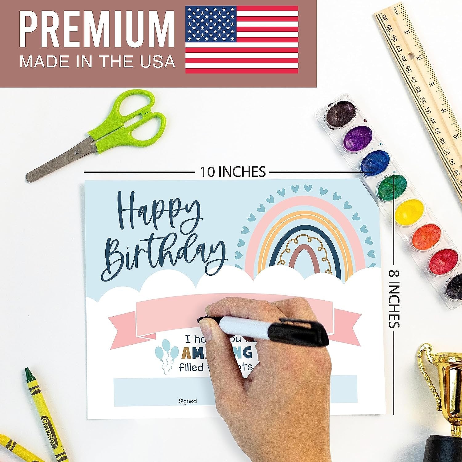 Birthday Certificates, Boho Pack of 25