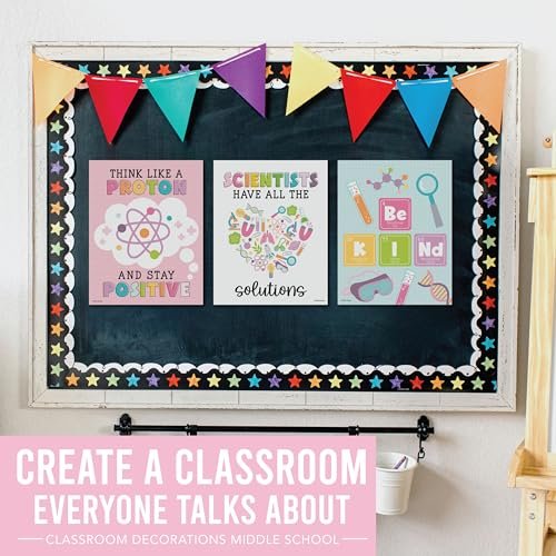 Motivational Science Posters, Colorful Pack of 6