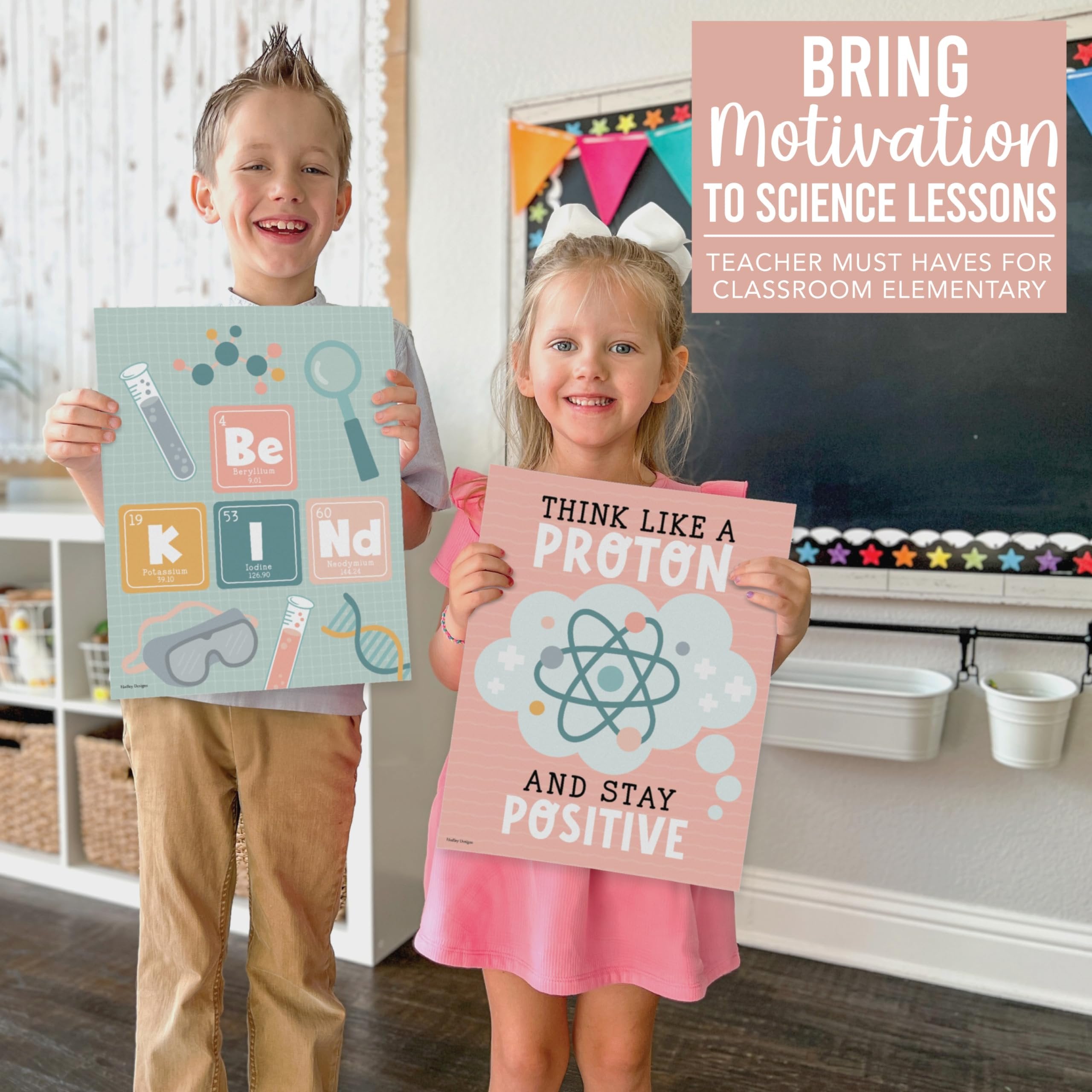 Motivational Science Posters, Boho Pack of 6