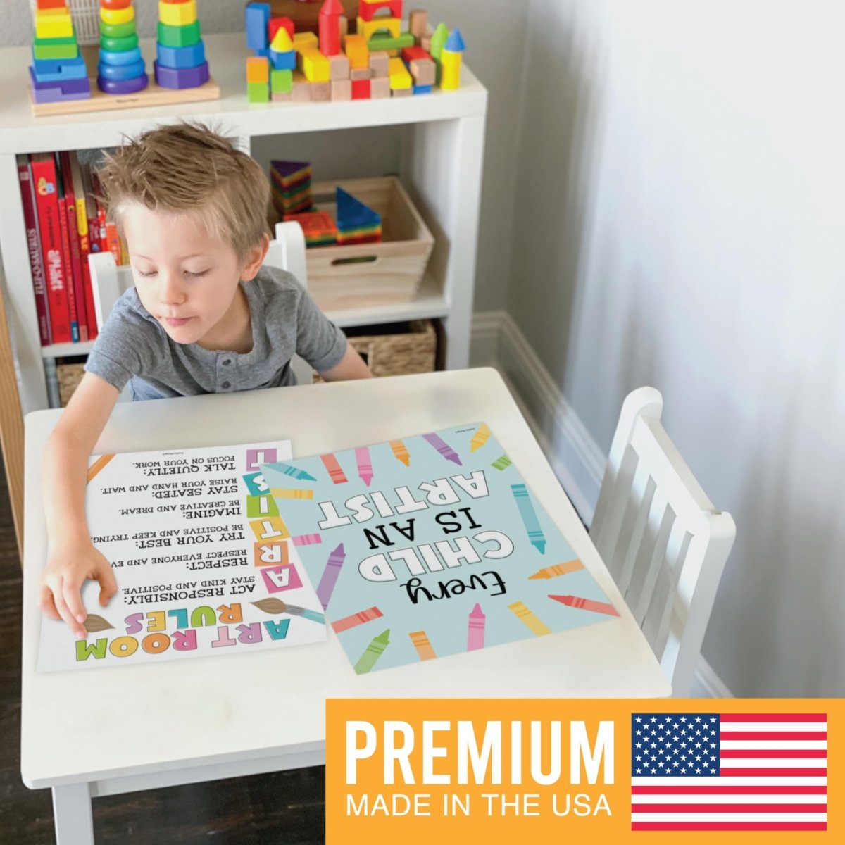 Motivational Art Posters, Colorful Pack of 6 - Hadley Designs Prek