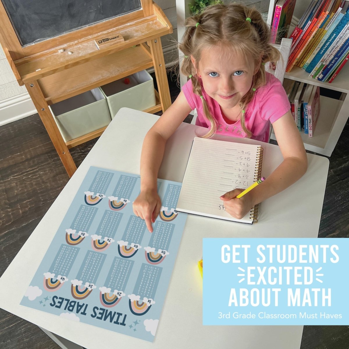 Multiplication & Division Kit: Boho 9 Poster Pack - Hadley Designs Prek