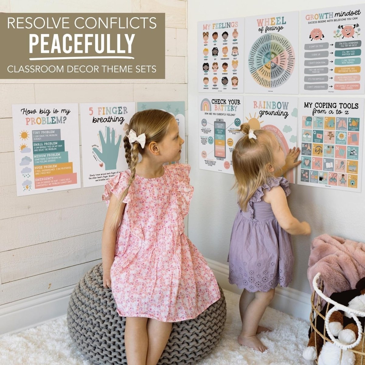 [New] Mastering Big Feelings, Boho Pack of 9 - Hadley Designs Prek