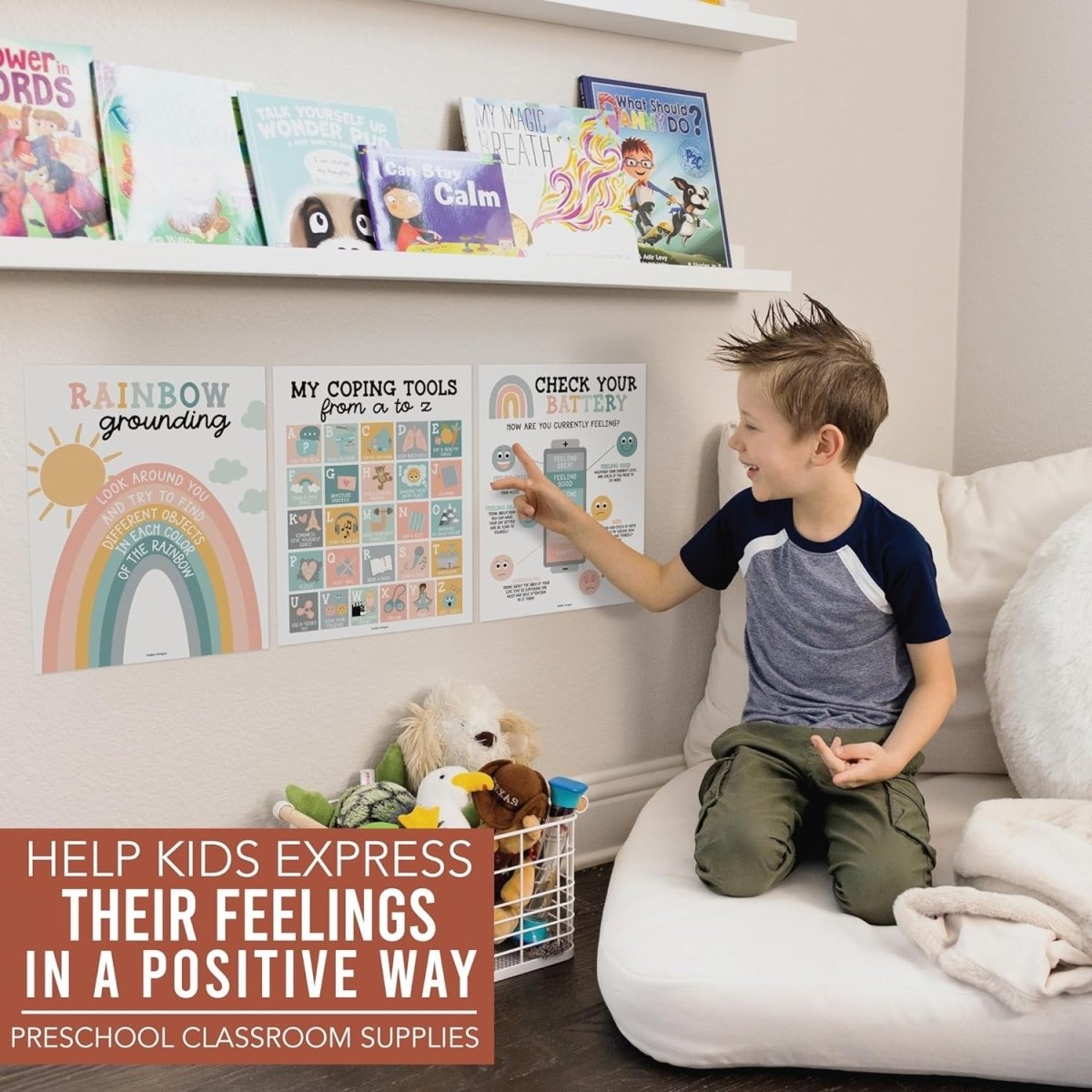 [New] Mastering Big Feelings, Boho Pack of 9 - Hadley Designs Prek