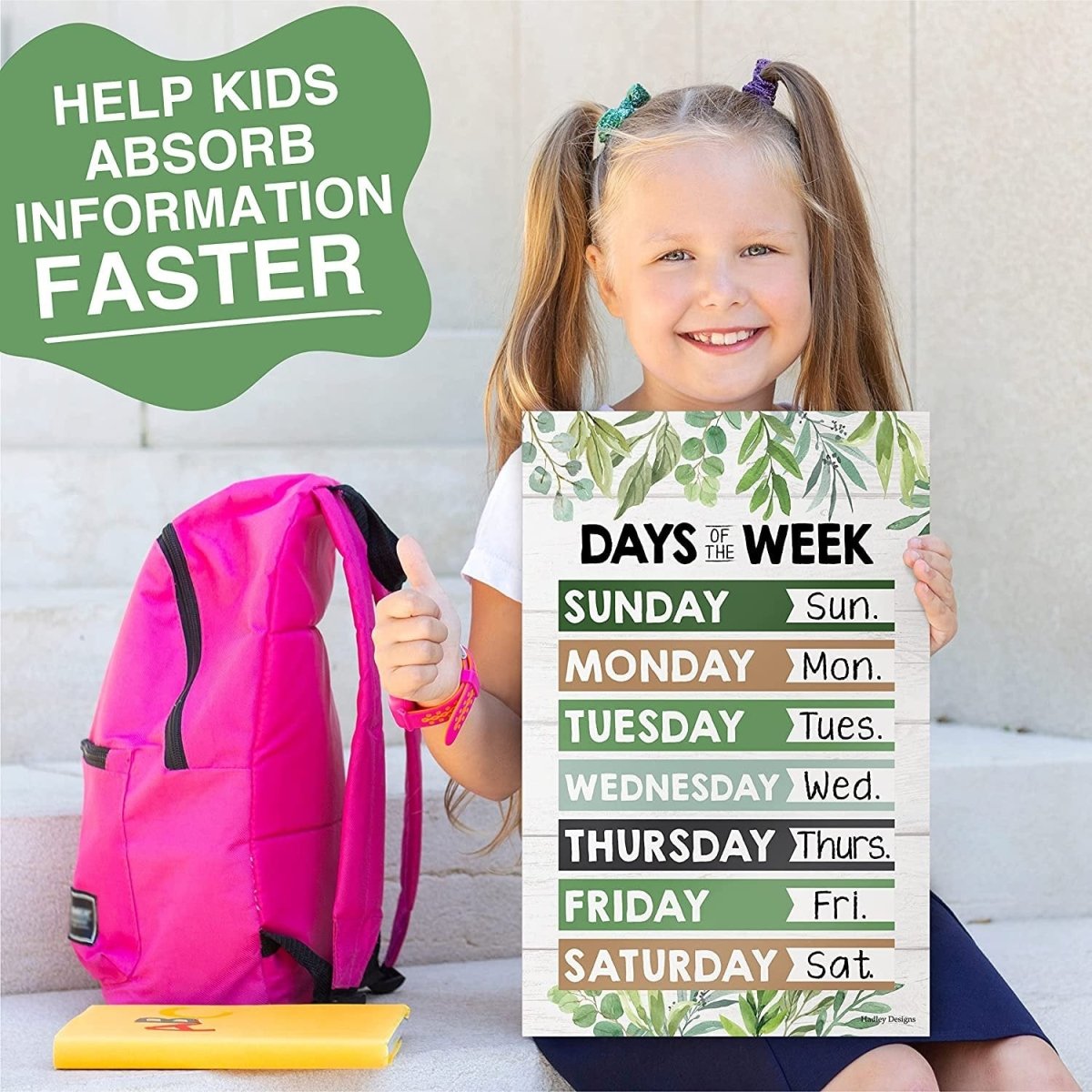 Preschool Head Start Kit, Botanical 16 Poster Pack - Hadley Designs Prek
