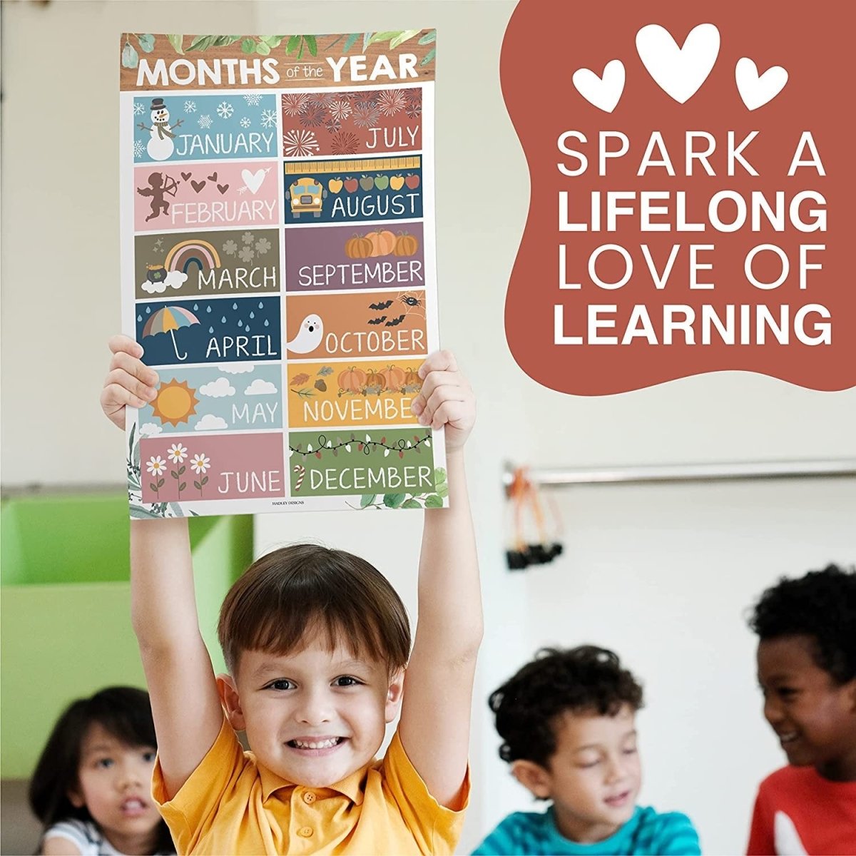 Preschool Head Start Kit, Botanical 16 Poster Pack - Hadley Designs Prek