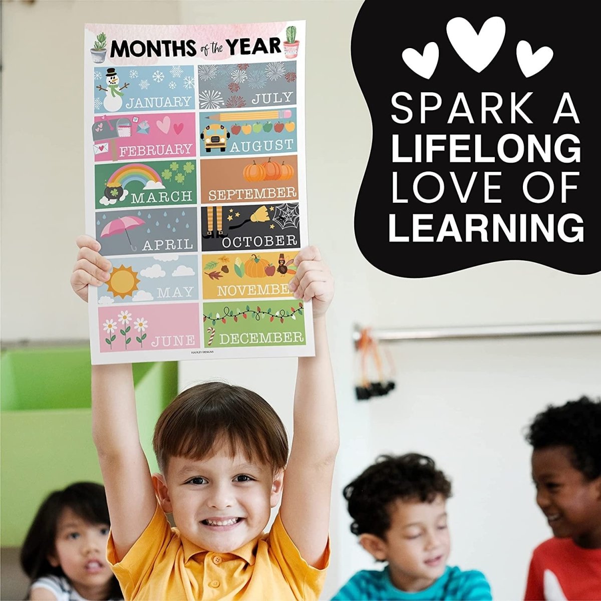 Preschool Head Start Kit, Cactus 16 Poster Pack - Hadley Designs Prek