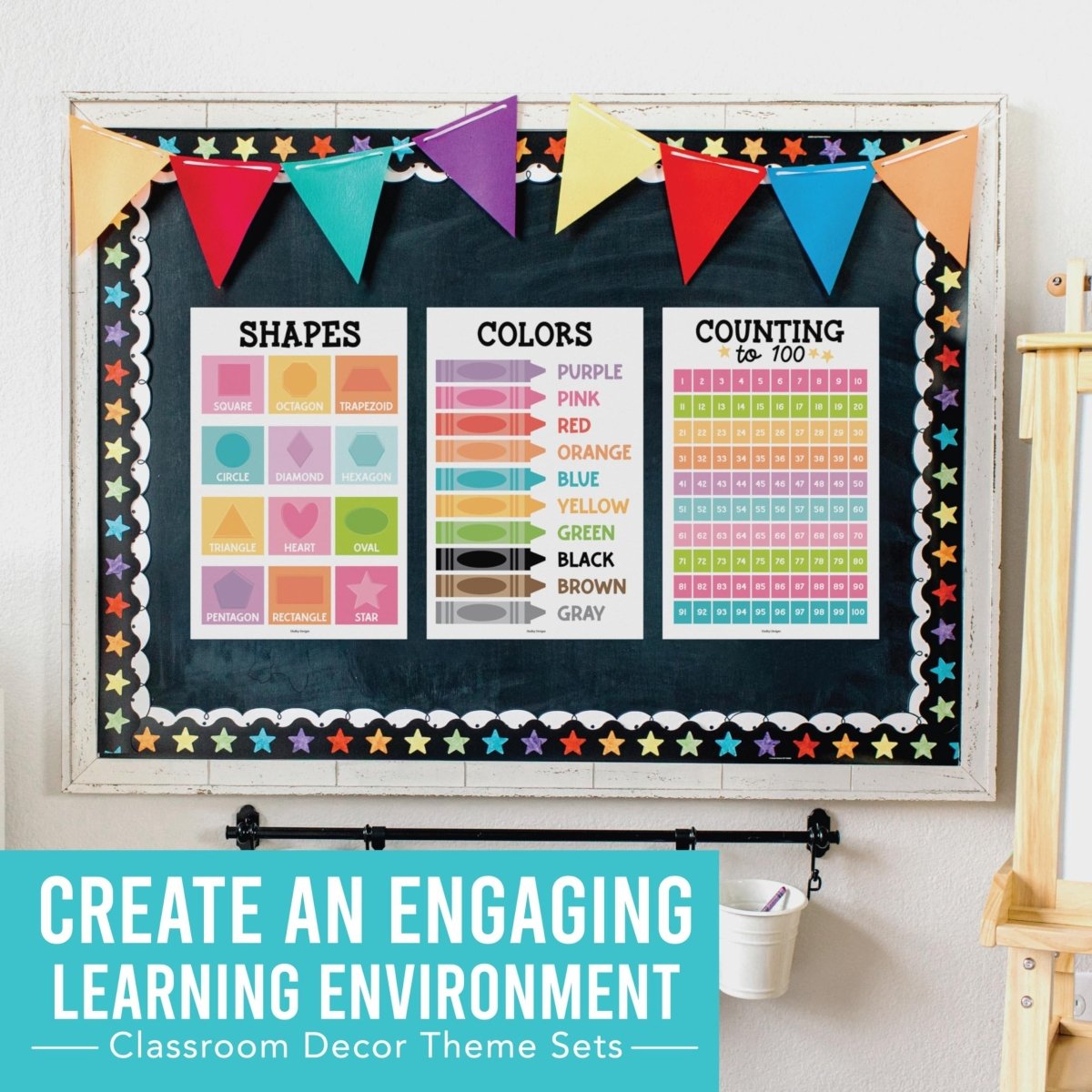 Preschool Head Start Kit, Colorful Pastel 16 Poster Pack - Hadley Designs Prek