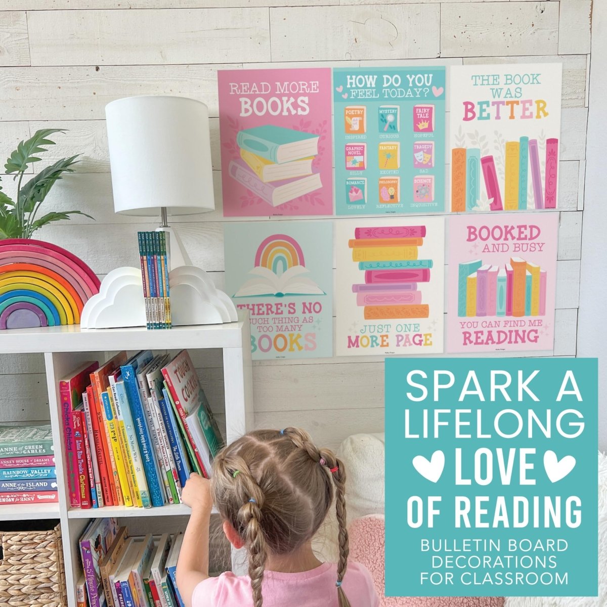 Reading Habit Builder Kit: Boho 6 Poster Pack - Hadley Designs Prek