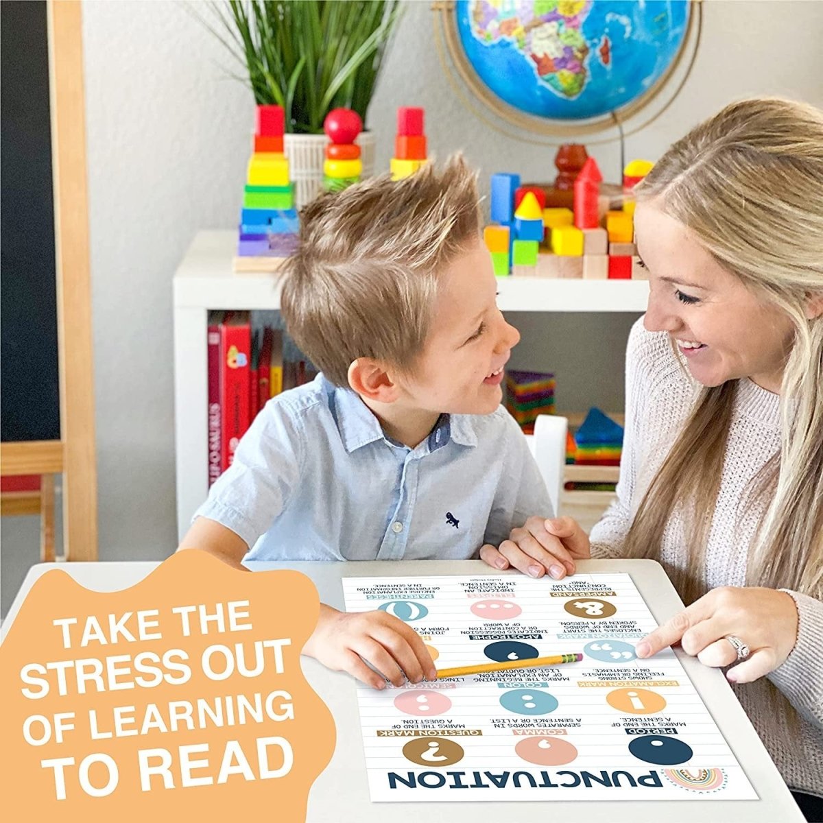 Sight Words Reading Kit: Boho 8 Poster Pack - Hadley Designs Prek