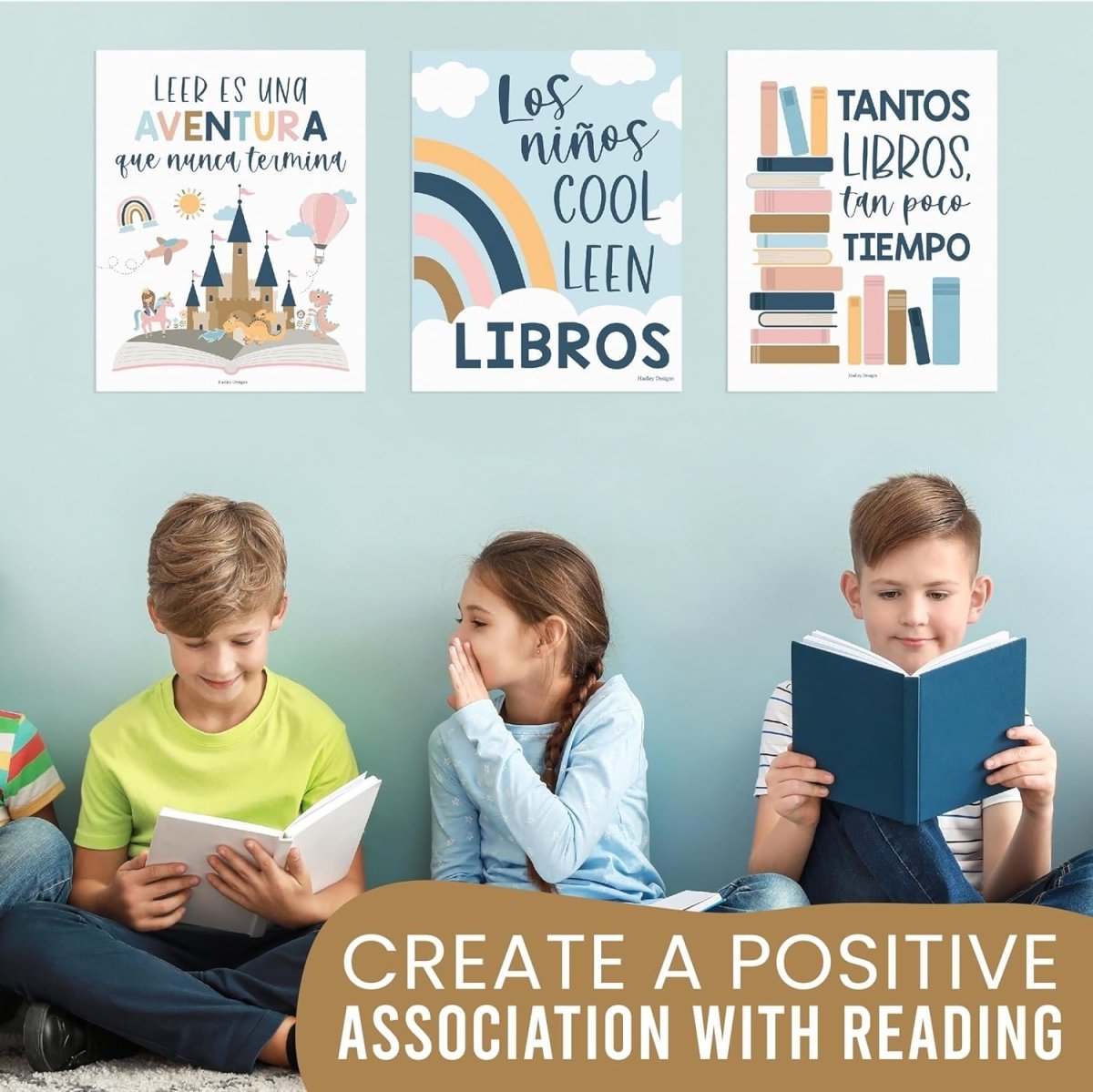 Spanish Reading Motivation, Boho Pack of 6 - Hadley Designs Prek