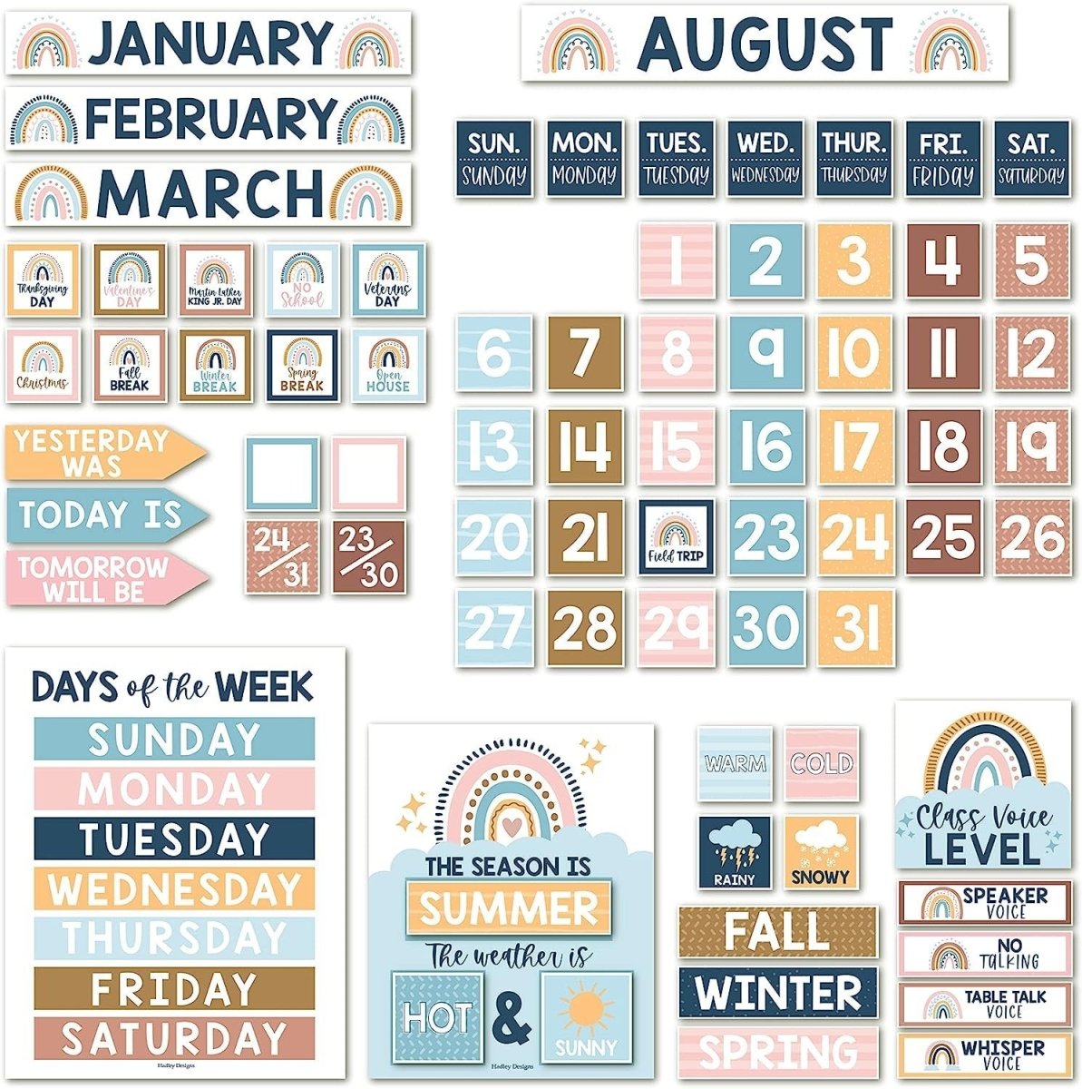 Ultimate Calendar & Weather Learning Kit - Hadley Designs Prek